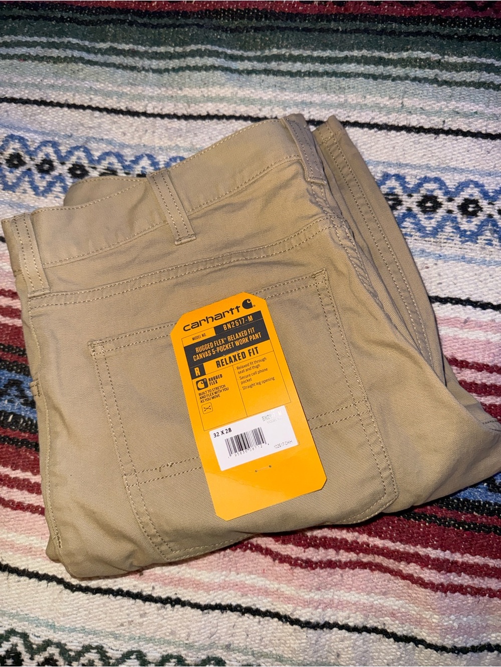Carhartt Men’s Relaxed Fit Canvas Pants - Khaki/Tan